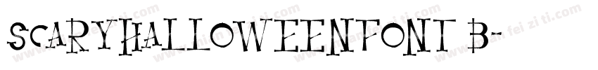 ScaryHalloweenFont B字体转换
